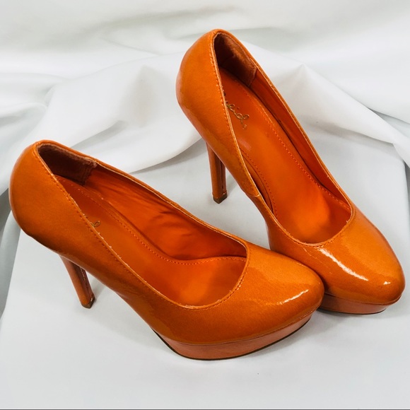 Shoes - Qupid Orange 4.5 inch heel A017
